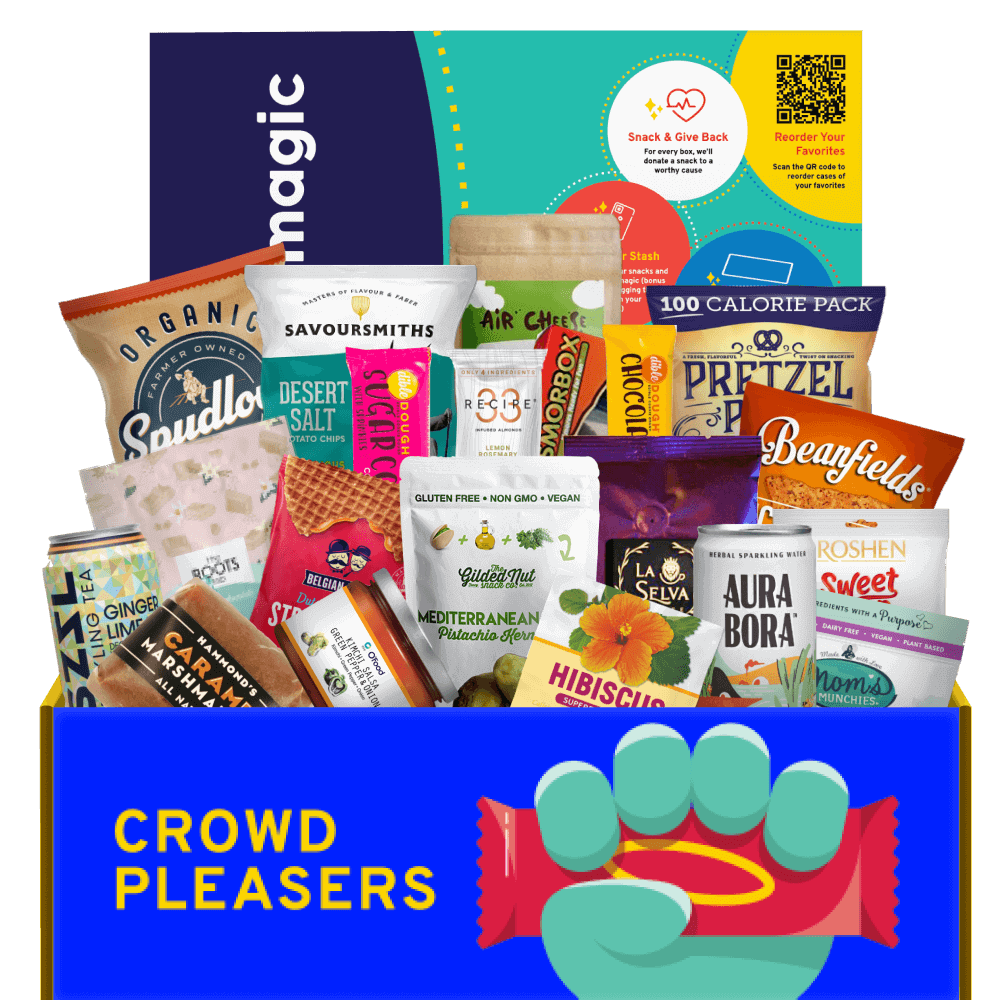 A Snack Magic Coffee Lovers curated box with a huge amount of snacks and sips inspired by popular snacks 